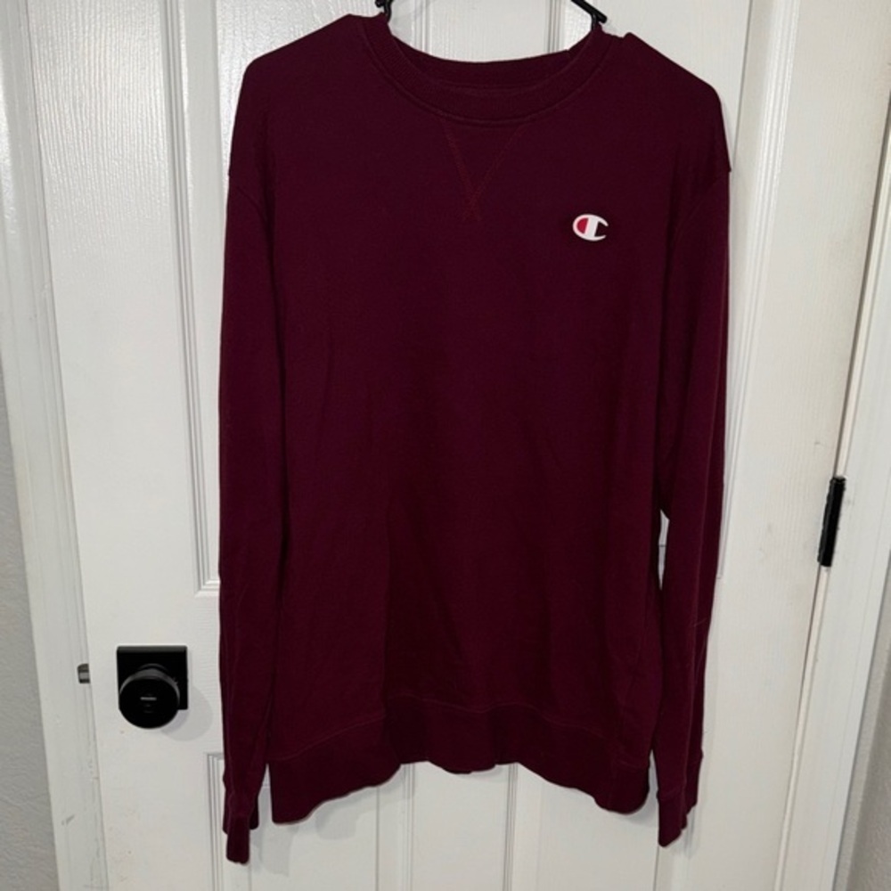 Champion Burgundy Crewneck Pullover